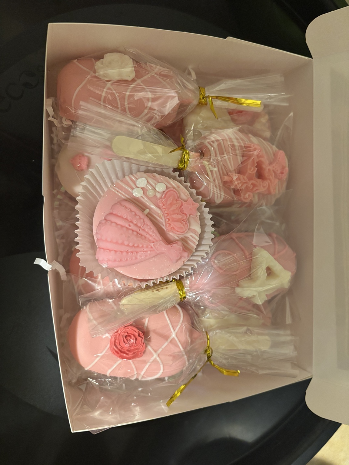 Pink custom treat box
